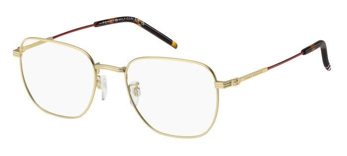 Brillen Tommy Hilfiger Th 2113/F 108105 (CGS) farbe matte light gold form rechteckig 
