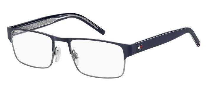 Occhiali da vista Tommy Hilfiger Th 2074 108118 (KU0) colore matte blue ruthenium forma rettangolare 