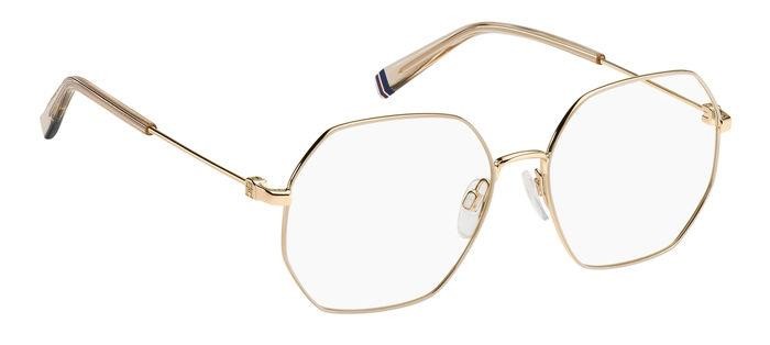 Brillen Tommy Hilfiger Th 2097 108119 (84E) farbe gold beige form geometrisch 
