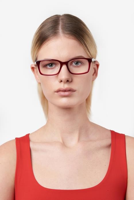 Eyeglasses Tommy Hilfiger Th 2109 108122 (8CQ) color cherry shape rectangle 