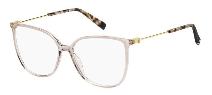 Occhiali da vista Tommy Hilfiger Th 2099 108124 (1EZ) colore nude pink havana forma cat eye 
