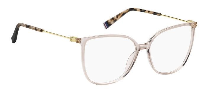 Occhiali da vista Tommy Hilfiger Th 2099 108124 (1EZ) colore nude pink havana forma cat eye 