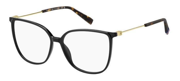 Occhiali da vista Tommy Hilfiger Th 2099 108124 (807) colore black forma cat eye 