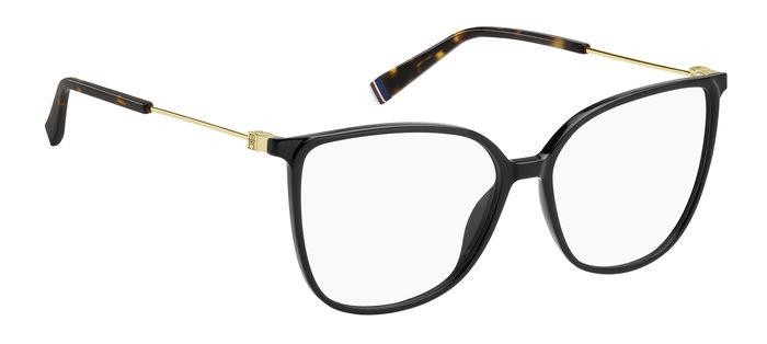 Occhiali da vista Tommy Hilfiger Th 2099 108124 (807) colore black forma cat eye 