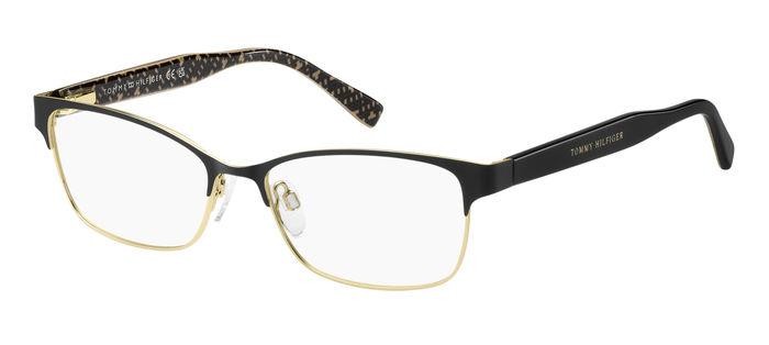 Brillen Tommy Hilfiger Th 2107 108125 (I46) farbe matte black gold form rechteckig 
