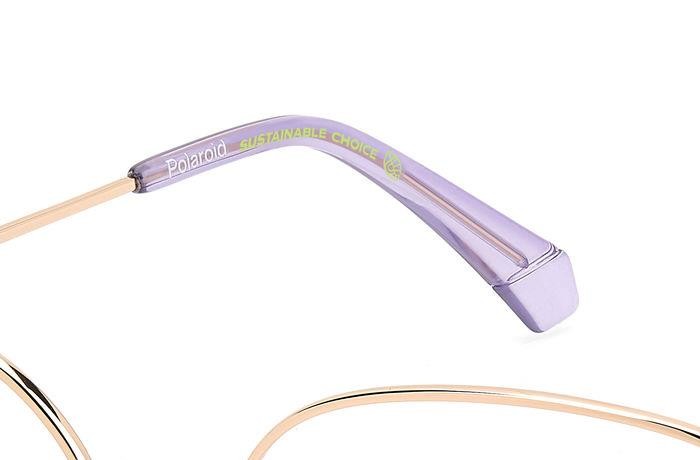 Eyeglasses Polaroid Pld D521/G 108137 (DDB) color gold copper shape cat eye 