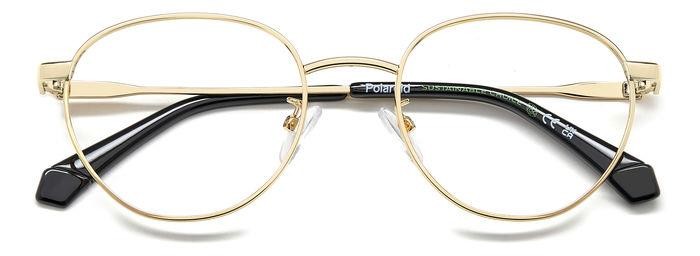 Eyeglasses Polaroid Pld D522/G 108138 (J5G) color gold shape pantos 
