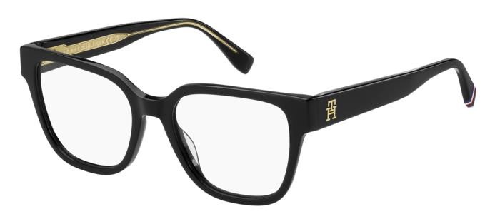Occhiali da vista Tommy Hilfiger Th 2102 108139 (807) colore black forma cat eye 