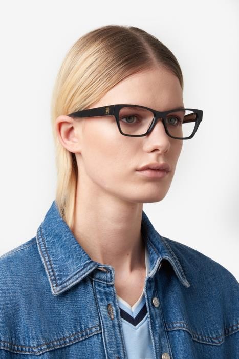 Occhiali da vista Tommy Hilfiger Th 2104 108140 (807) colore black forma rettangolare 
