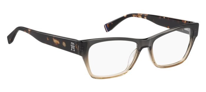 Occhiali da vista Tommy Hilfiger Th 2104 108140 (TV7) colore brown shaded grey forma rettangolare 