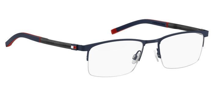 Eyeglasses Tommy Hilfiger Th 2079 108142 (FLL) color matte blue shape rectangle 