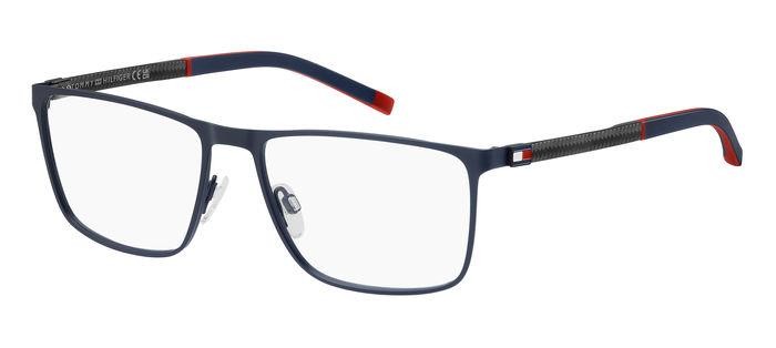 Occhiali da vista Tommy Hilfiger Th 2080 108143 (FLL) colore matte blue forma rettangolare 
