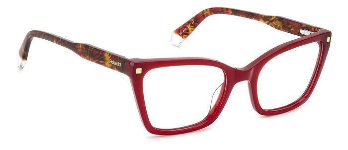Eyeglasses Polaroid Pld D520 108154 (LHF) color burgundy shape cat eye 
