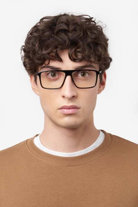 Eyeglasses Hugo Boss 1636 108164 (807) color black shape rectangle 