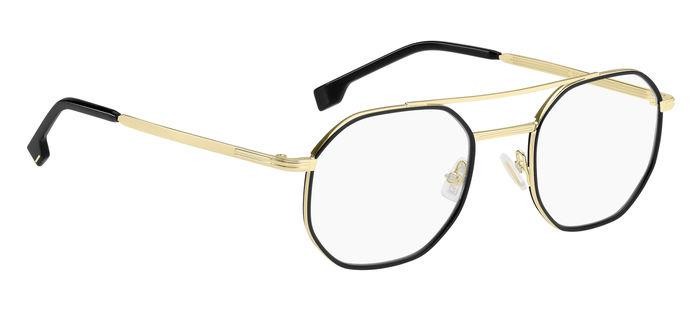 Eyeglasses Hugo Boss 1632 108166 (RHL) color gold black_ shape geometric 
