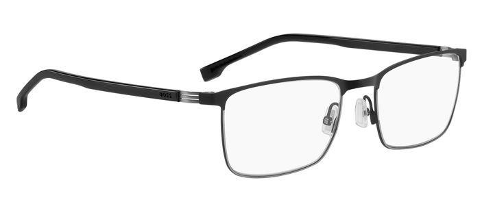 Eyeglasses Hugo Boss 1637 108169 (TI7) color matte black ruthenium shape rectangle 