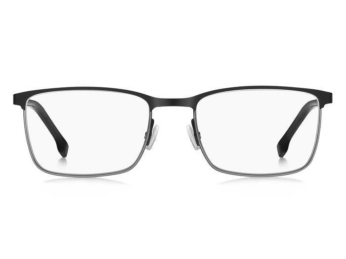 Eyeglasses Hugo Boss 1637 108169 (TI7) color matte black ruthenium shape rectangle 