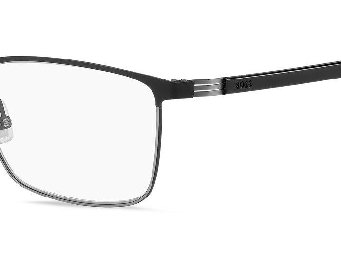 Eyeglasses Hugo Boss 1637 108169 (TI7) color matte black ruthenium shape rectangle 