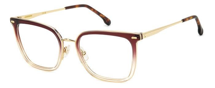 Brillen Carrera 3040 108182 (7W5) farbe burgundy shaded form rechteckig 