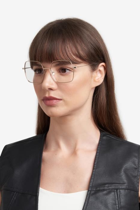 Occhiali da vista Hugo Boss 1666 108191 (000) colore rose gold forma quadrato 