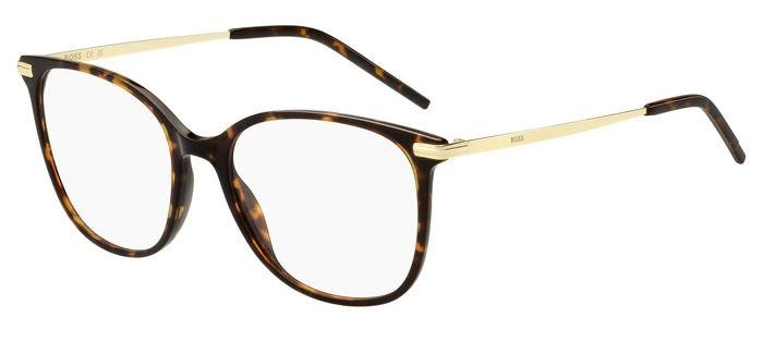 Occhiali da vista Hugo Boss 1663 108192 (2IK) colore havana gold forma quadrato 
