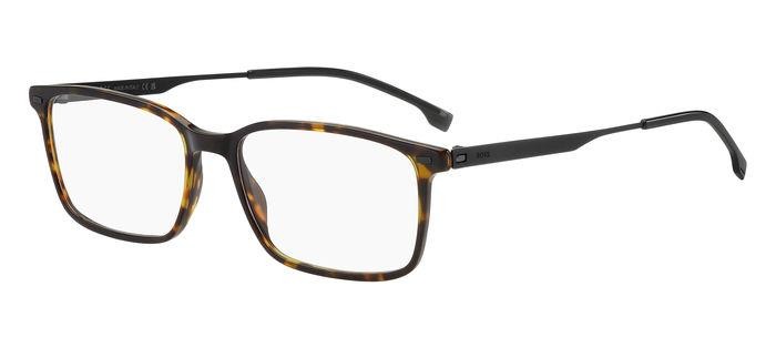 Brillen Hugo Boss 1643 108195 (2OS) farbe havana matte black form rechteckig 