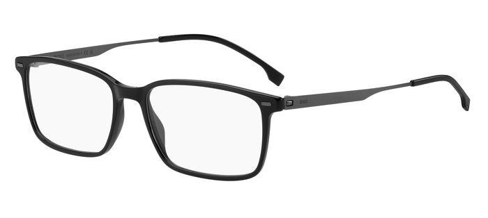 Eyeglasses Hugo Boss 1643 108195 (ANS) color black dark ruthenium shape rectangle 