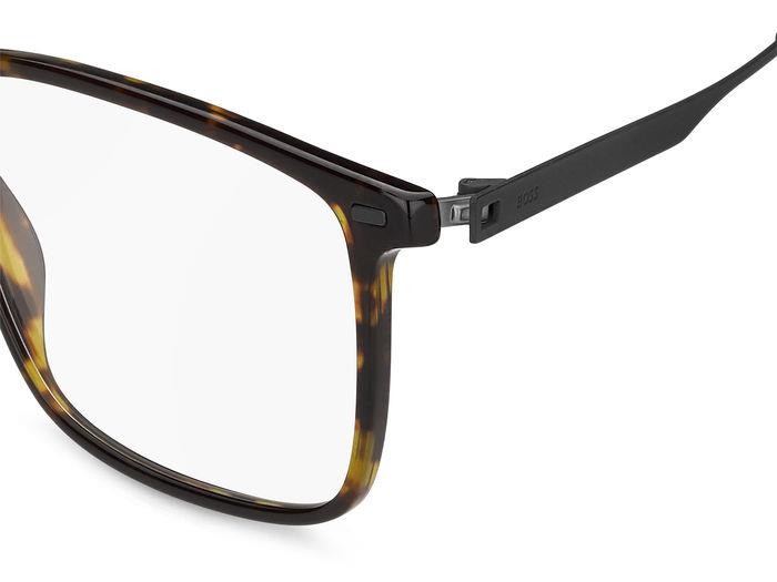 Eyeglasses Hugo Boss 1642 108196 (2OS) color havana matte black shape rectangle 