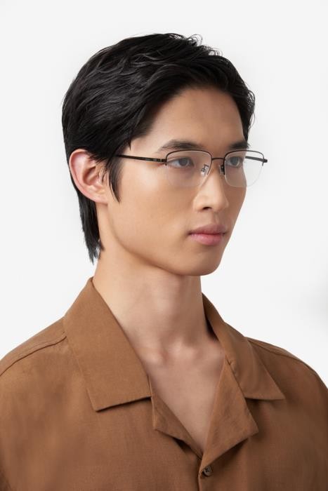 Eyeglasses Hugo Boss 1675/F 108200 (003) color matte black shape rectangle 