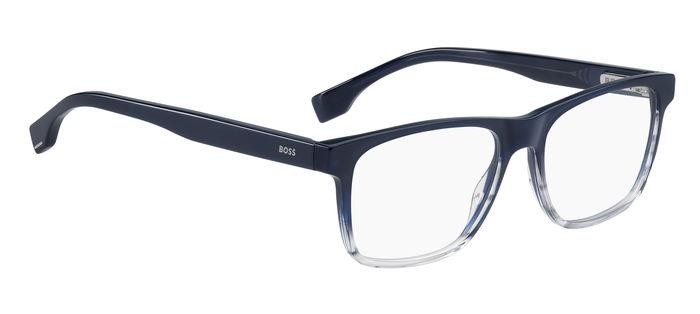 Eyeglasses Hugo Boss 1646 108209 (38I) color blue horn shape rectangle 