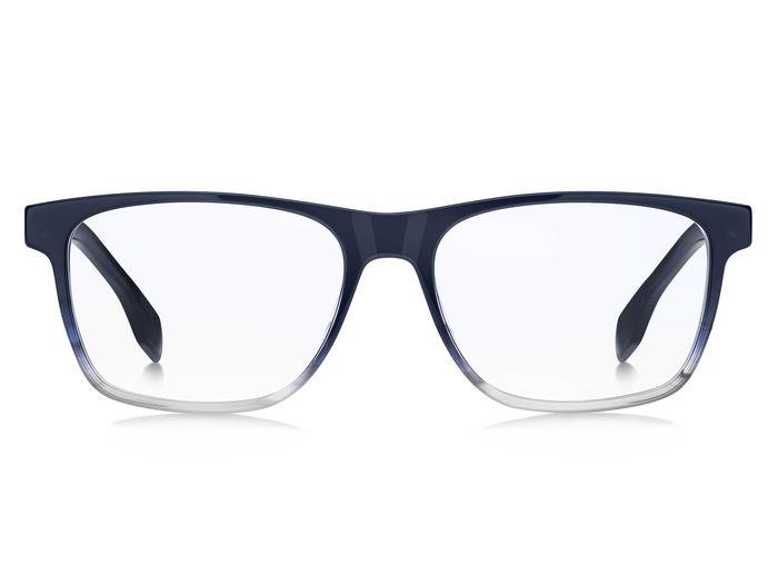 Eyeglasses Hugo Boss 1646 108209 (38I) color blue horn shape rectangle 