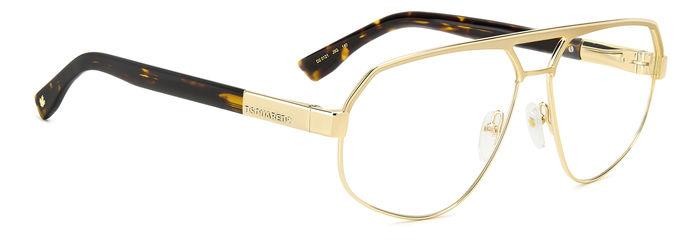 Brillen Dsquared2 D2 0121 108259 (J5G) farbe gold form navigator 