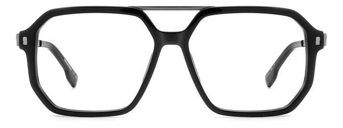 Occhiali da vista Dsquared2 D2 0123 108261 (ANS) colore black dark ruthenium forma navigator 