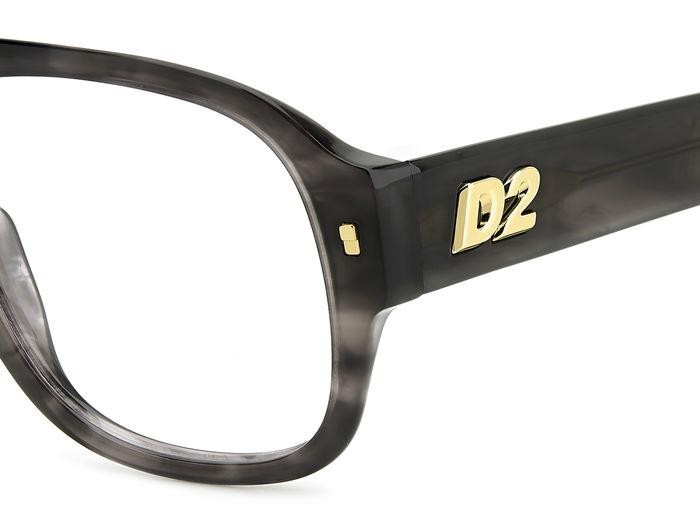 Occhiali da vista Dsquared2 D2 0125 108262 (2W8) colore grey horn forma aviator 