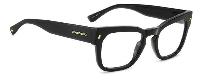 Occhiali da vista Dsquared2 D2 0129 108263 (807) colore black forma cat eye 