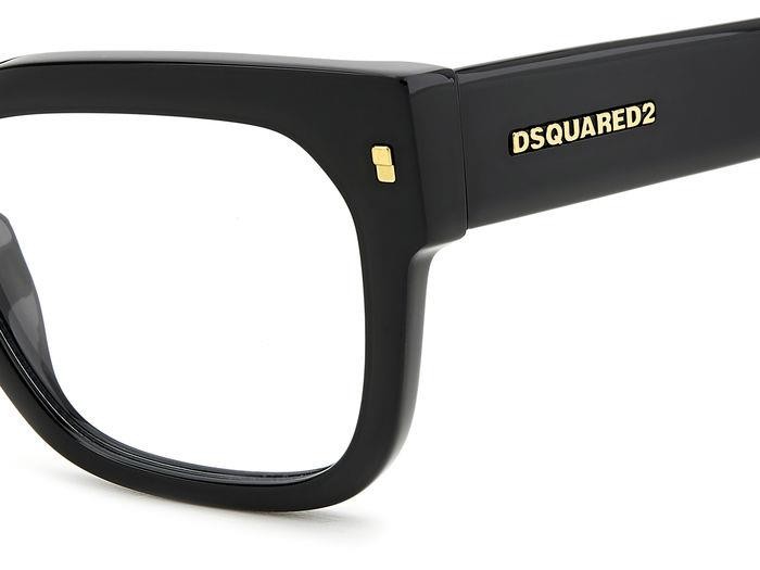 Occhiali da vista Dsquared2 D2 0129 108263 (807) colore black forma cat eye 