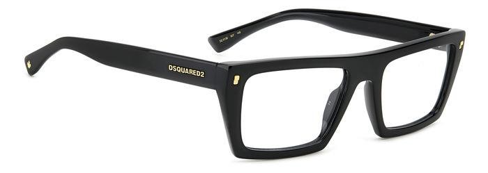 Occhiali da vista Dsquared2 D2 0130 108264 (807) colore black forma quadrato 