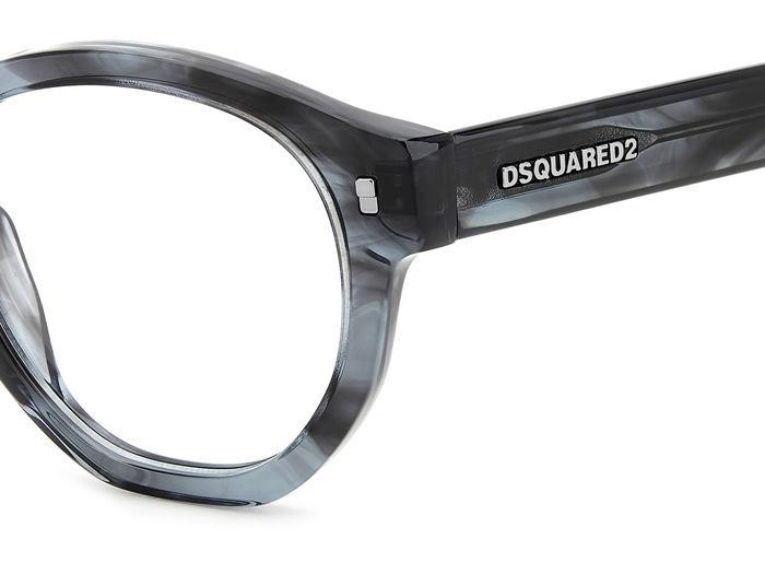 Occhiali da vista Dsquared2 D2 0131 108265 (2W8) colore grey horn forma pantos 