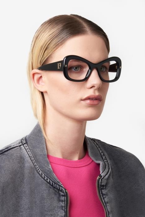 Occhiali da vista Dsquared2 D2 0138 108267 (807) colore black forma farfalla 