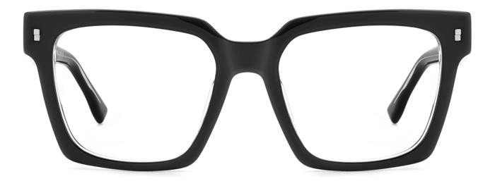 Occhiali da vista Dsquared2 Icon 0019 108268 (7C5) colore black crystal forma quadrato 