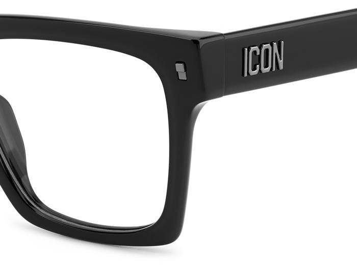 Occhiali da vista Dsquared2 Icon 0019 108268 (807) colore black forma quadrato 