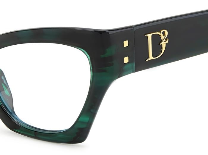 Brillen Dsquared2 D2 0133 108269 (6AK) farbe green horn form cat-eye 