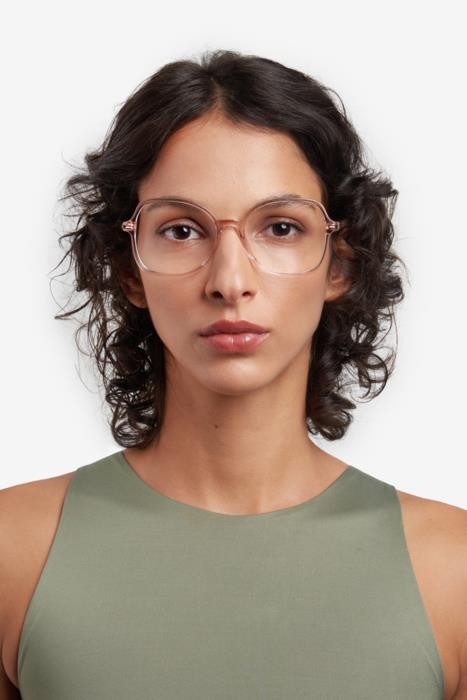 Occhiali da vista Hugo Boss 1658 108272 (35J) colore pink forma farfalla 