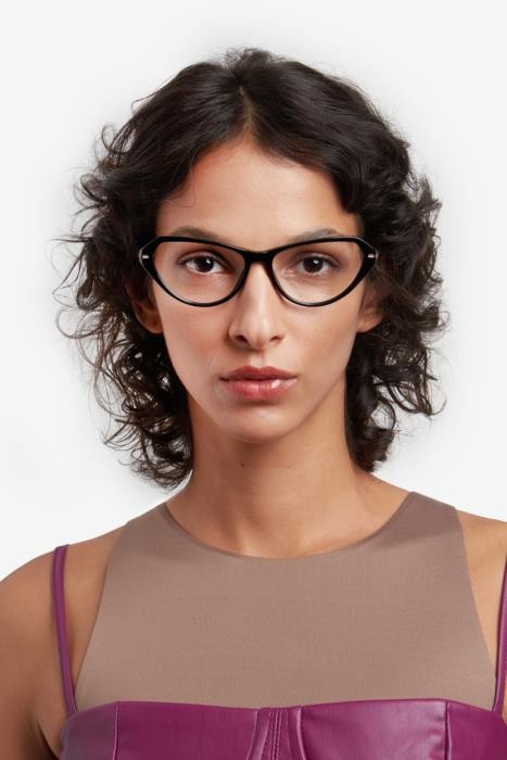 Occhiali da vista Hugo Boss 1657 108273 (807) colore black forma cat eye 