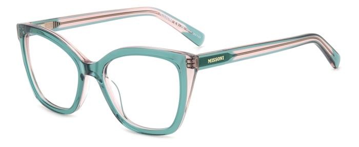 Occhiali da vista Missoni Mis 0184 108297 (IWB) colore green pink forma cat eye 