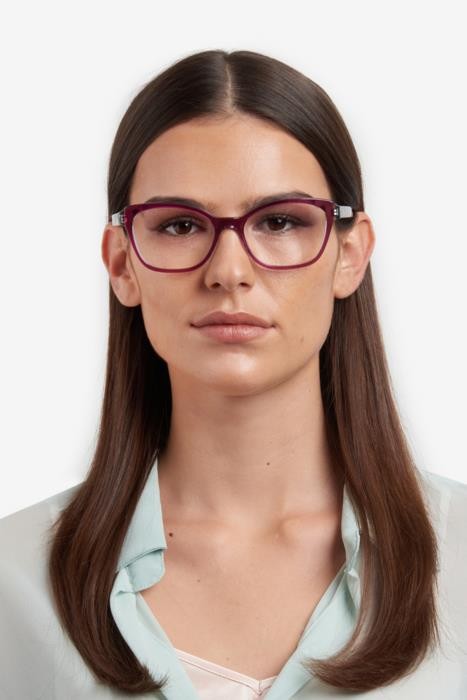 Occhiali da vista Missoni Mis 0183 108298 (0T7) colore plum forma cat eye 