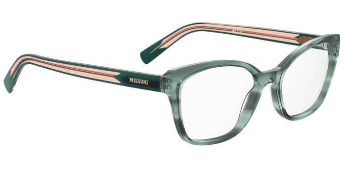 Occhiali da vista Missoni Mis 0183 108298 (6AK) colore green horn forma cat eye 