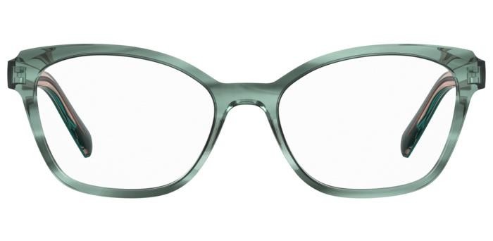 Occhiali da vista Missoni Mis 0183 108298 (6AK) colore green horn forma cat eye 