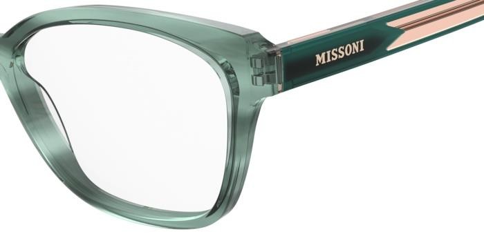 Occhiali da vista Missoni Mis 0183 108298 (6AK) colore green horn forma cat eye 