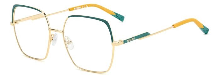 Occhiali da vista Missoni Mis 0180 108299 (PEF) colore gold green forma geometrico 